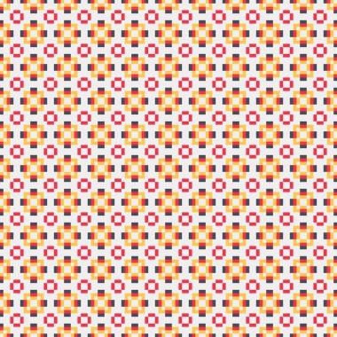 Soyut çapraz desenli üretken hesaplama sanatı çizimi