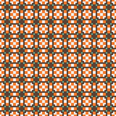 Soyut çapraz desenli üretken hesaplama sanatı çizimi