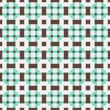 Soyut çapraz desenli üretken hesaplama sanatı çizimi