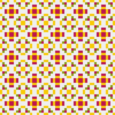 Soyut çapraz desenli üretken hesaplama sanatı çizimi