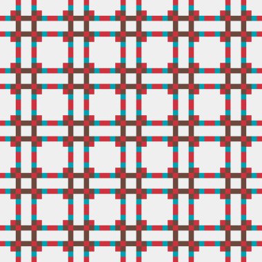 Soyut çapraz desenli üretken hesaplama sanatı çizimi