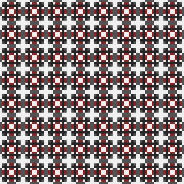 Soyut çapraz desenli üretken hesaplama sanatı çizimi