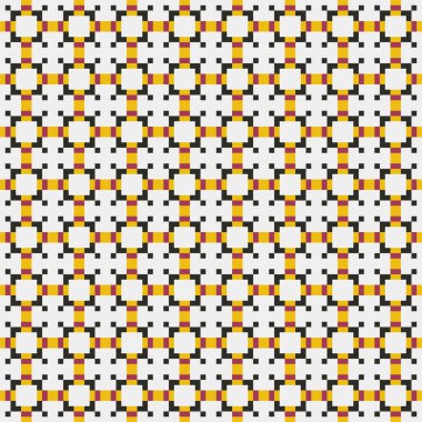 Soyut çapraz desenli üretken hesaplama sanatı çizimi