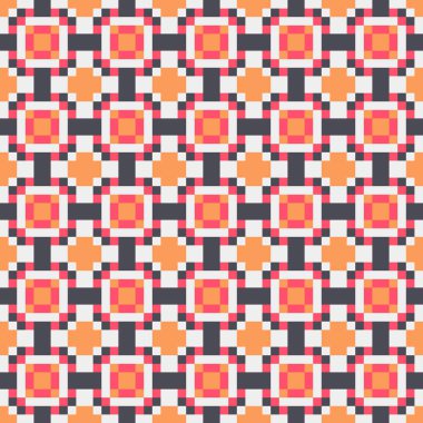 Soyut çapraz desenli üretken hesaplama sanatı çizimi