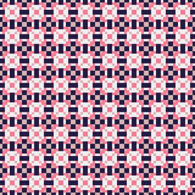 Soyut çapraz desenli üretken hesaplama sanatı çizimi