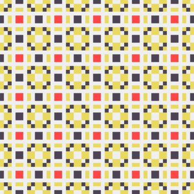 Soyut Geometrik Desen üretken hesaplama sanatı çizimi