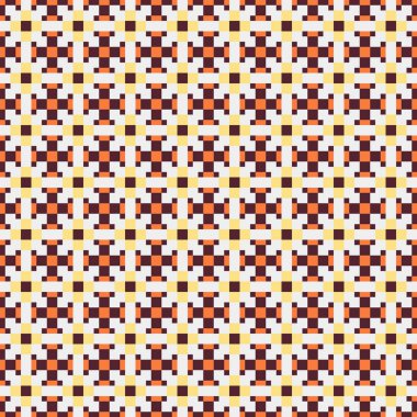 Soyut çapraz desenli üretken hesaplama sanatı çizimi