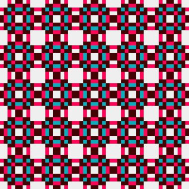 Soyut çapraz desenli üretken hesaplama sanatı çizimi