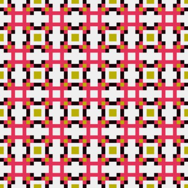 Soyut çapraz desenli üretken hesaplama sanatı çizimi