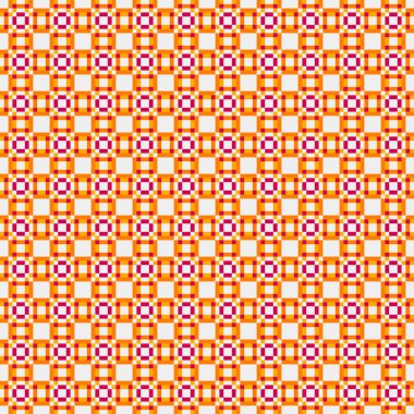 Soyut çapraz desenli üretken hesaplama sanatı çizimi