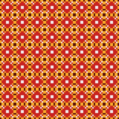 Soyut çapraz desenli üretken hesaplama sanatı çizimi