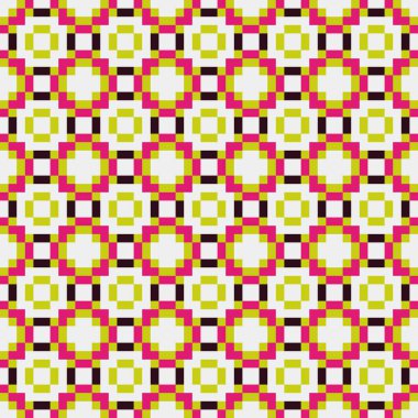 Soyut çapraz desenli üretken hesaplama sanatı çizimi