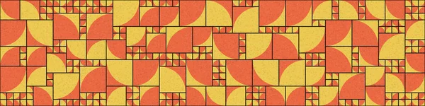 Soyut Geometrik Desen üretken hesaplama sanatı çizimi