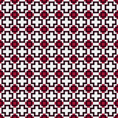 Soyut çapraz desenli üretken hesaplama sanatı çizimi