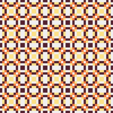 Soyut çapraz desenli üretken hesaplama sanatı çizimi