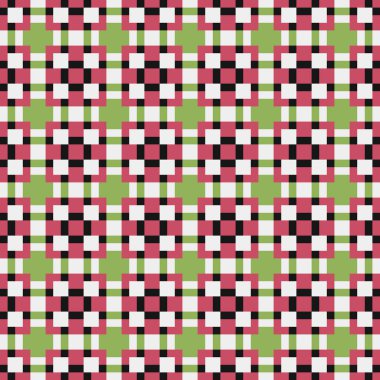 Soyut çapraz desenli üretken hesaplama sanatı çizimi