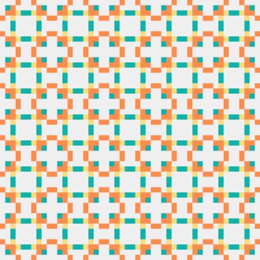 Soyut çapraz desenli üretken hesaplama sanatı çizimi