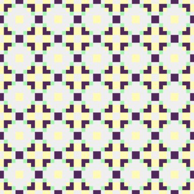 Soyut çapraz desenli üretken hesaplama sanatı çizimi