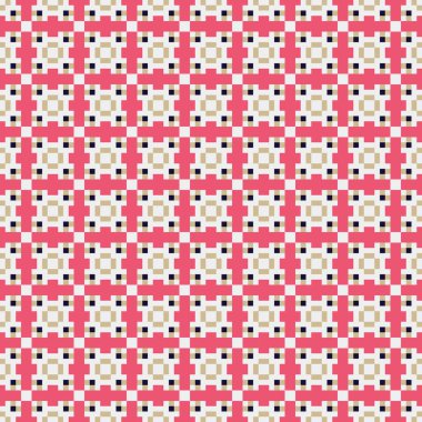 Soyut Çapraz Düzen. Noktalı arka plan. Geometrik Vektör İllüstrasyonu