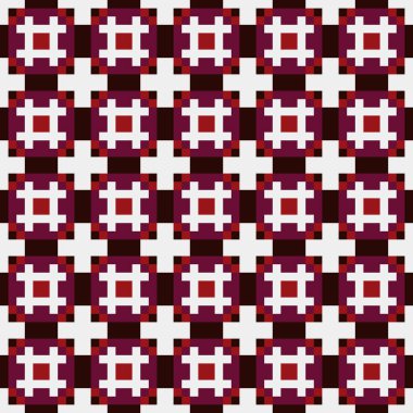 Soyut çapraz desenli üretken hesaplama sanatı çizimi