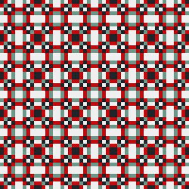 Soyut çapraz desenli üretken hesaplama sanatı çizimi