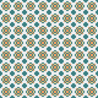 Soyut çapraz desenli üretken hesaplama sanatı çizimi