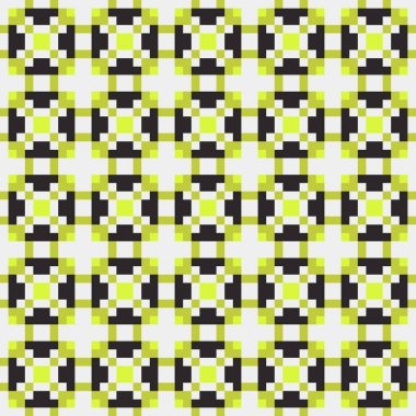 Soyut Geometrik Desen, üretken hesaplama sanatı çizimi 