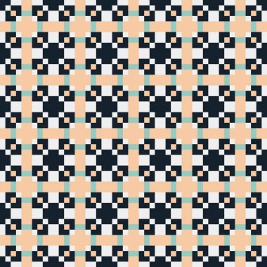 Soyut Geometrik Desen, üretken hesaplama sanatı çizimi 