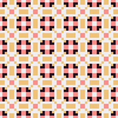 Soyut çapraz desenli üretken hesaplama sanatı çizimi