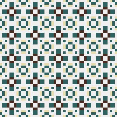 Soyut çapraz desenli üretken hesaplama sanatı çizimi