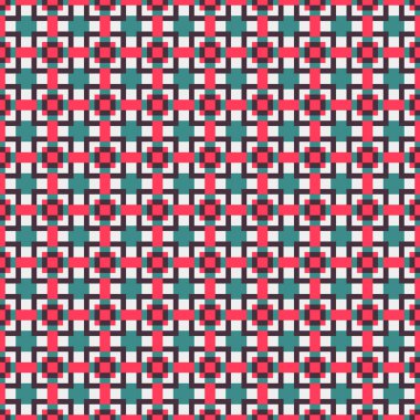 Soyut çapraz desenli üretken hesaplama sanatı çizimi