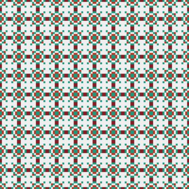 Soyut Geometrik Desen, üretken hesaplama sanatı çizimi 