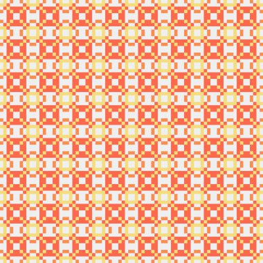 Soyut çapraz desenli üretken hesaplama sanatı çizimi