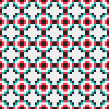 Soyut çapraz desenli üretken hesaplama sanatı çizimi