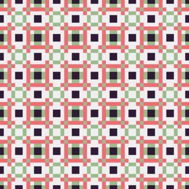 Soyut Geometrik Desen, üretken hesaplama sanatı çizimi 