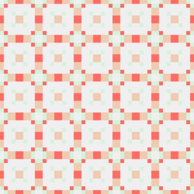 Soyut çapraz desenli üretken hesaplama sanatı çizimi