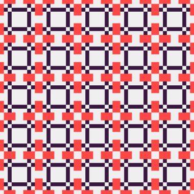 Soyut çapraz desenli üretken hesaplama sanatı çizimi