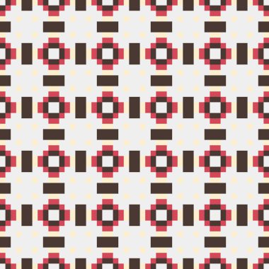 Soyut Geometrik Desen, üretken hesaplama sanatı çizimi 