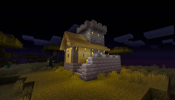 Minecraft Game January 2020 Sample Simply Wooden House Minecraft Game –  Stock Editorial Photo © Yuriy_Vlasenko #446239548