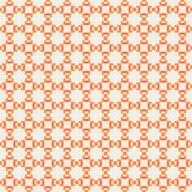 Soyut çapraz desenli üretken hesaplama sanatı çizimi