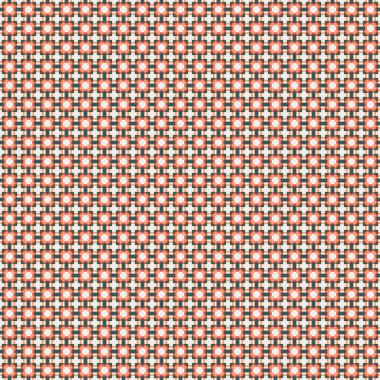 Soyut çapraz desenli üretken hesaplama sanatı çizimi