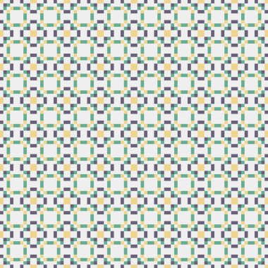 Soyut Geometrik Desen, üretken hesaplama sanatı çizimi 