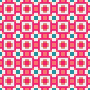 Soyut Geometrik Desen, üretken hesaplama sanatı çizimi 