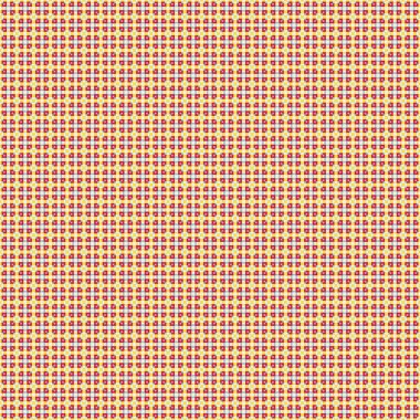 Soyut Geometrik Desen, üretken hesaplama sanatı çizimi 