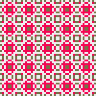 Soyut Geometrik Desen, üretken hesaplama sanatı çizimi 