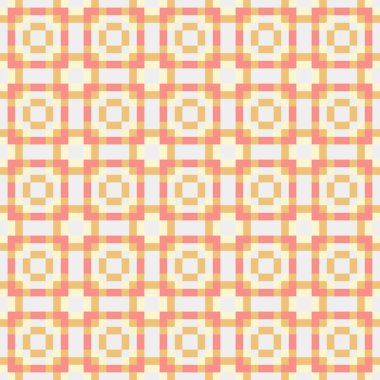 Soyut çapraz desenli üretken hesaplama sanatı çizimi