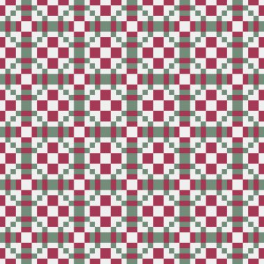 Soyut Geometrik Desen, üretken hesaplama sanatı çizimi 