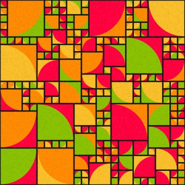 Soyut Geometrik Desen üretken hesaplama sanatı çizimi