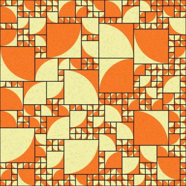 Soyut Geometrik Desen üretken hesaplama sanatı çizimi