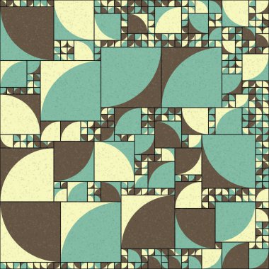 Soyut Geometrik Desen üretken hesaplama sanatı çizimi